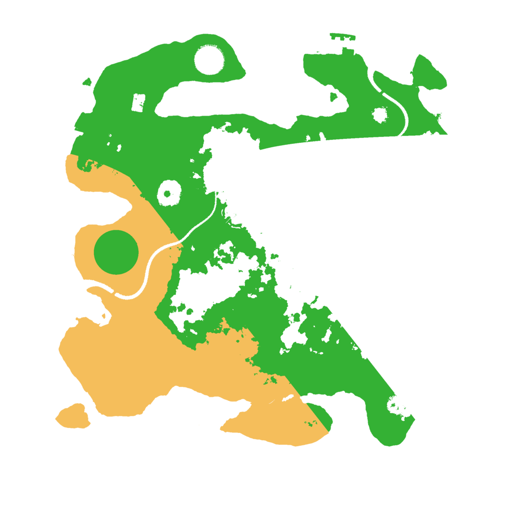 Biome Rust Map: Procedural Map, Size: 3000, Seed: 481098790