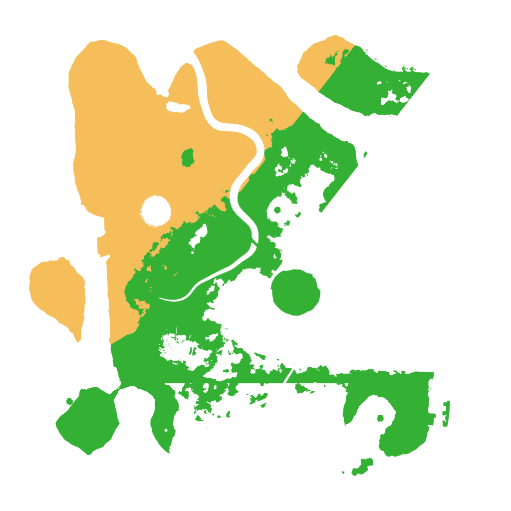 Biome Rust Map: Procedural Map, Size: 3000, Seed: 38491280
