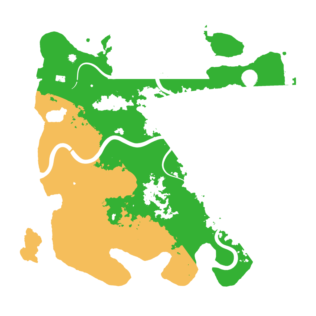 Biome Rust Map: Procedural Map, Size: 3500, Seed: 9602040