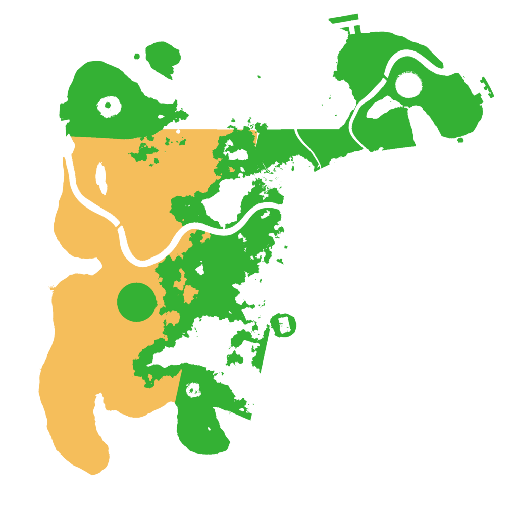 Biome Rust Map: Procedural Map, Size: 3500, Seed: 1097079116