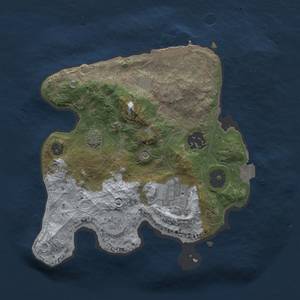 Thumbnail Rust Map: Procedural Map, Size: 2500, Seed: 101914, 9 Monuments