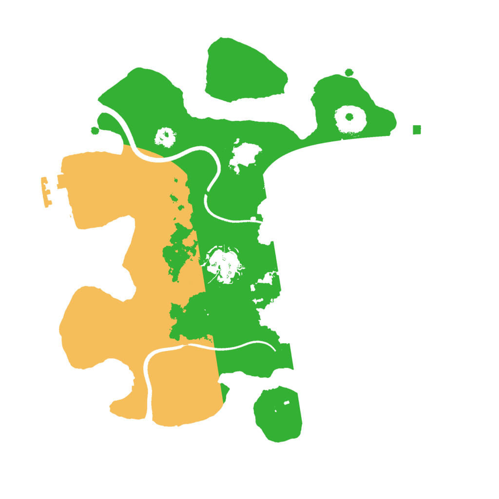 Biome Rust Map: Procedural Map, Size: 2500, Seed: 10210123