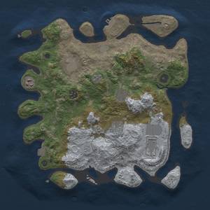 Thumbnail Rust Map: Procedural Map, Size: 3500, Seed: 329257488, 14 Monuments