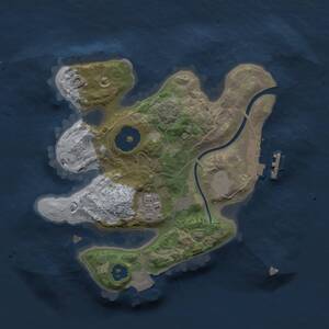 Thumbnail Rust Map: Procedural Map, Size: 2000, Seed: 2041660838, 4 Monuments