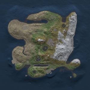 Thumbnail Rust Map: Procedural Map, Size: 2500, Seed: 101909961, 9 Monuments