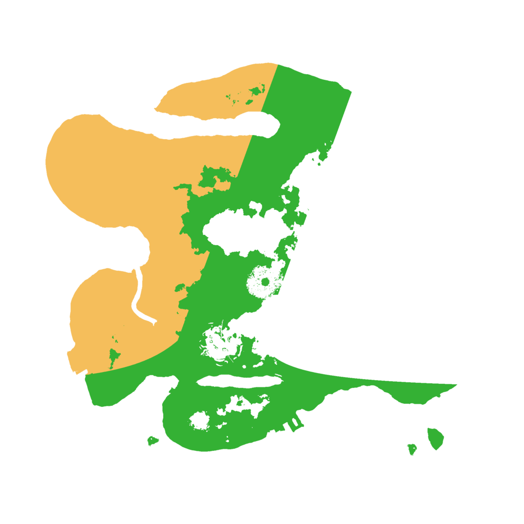 Biome Rust Map: Procedural Map, Size: 2500, Seed: 101909961