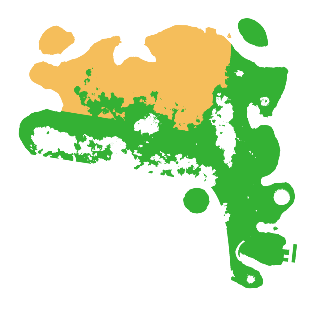 Biome Rust Map: Procedural Map, Size: 3500, Seed: 143919358