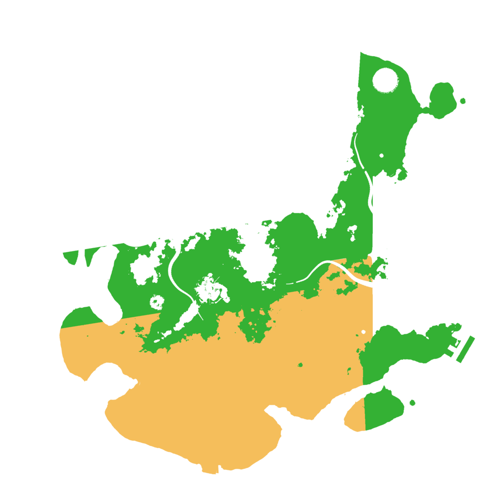 Biome Rust Map: Procedural Map, Size: 3500, Seed: 2205737