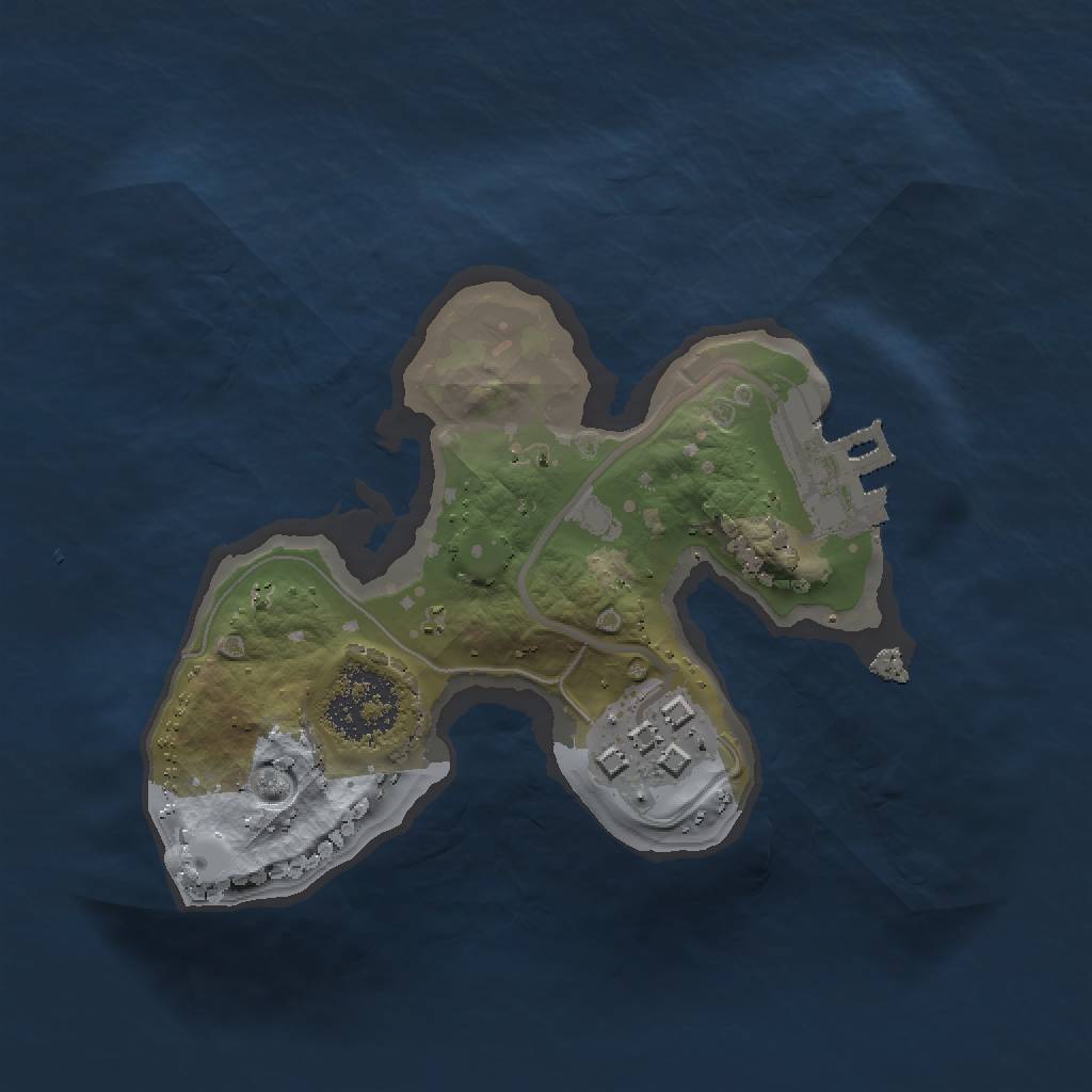 Rust Map: Procedural Map, Size: 1500, Seed: 582772143, 5 Monuments