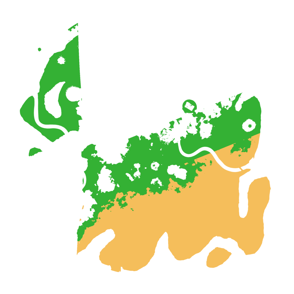 Biome Rust Map: Procedural Map, Size: 3500, Seed: 91439