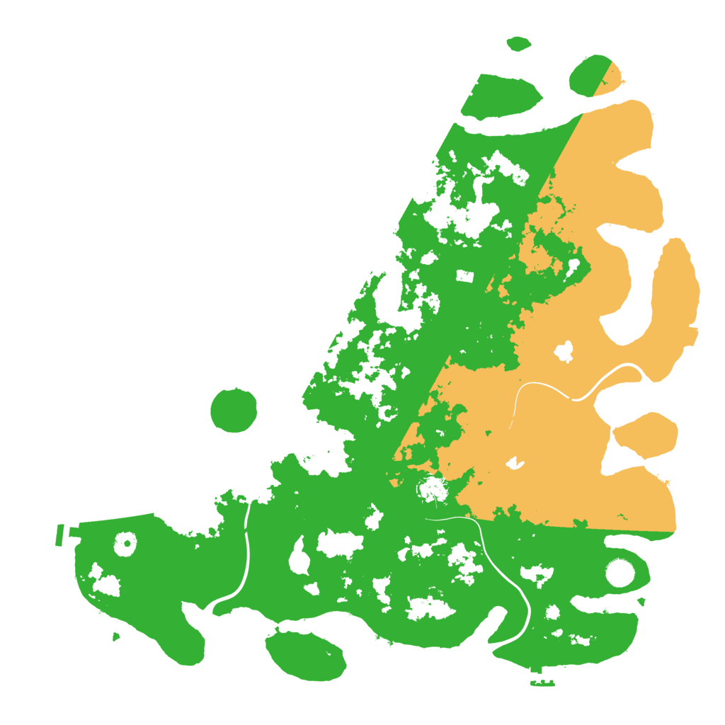 Biome Rust Map: Procedural Map, Size: 4500, Seed: 58914