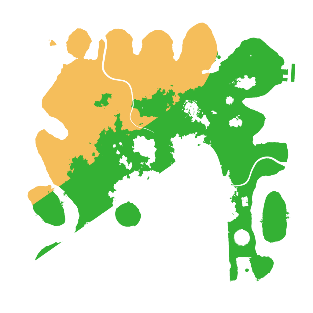 Biome Rust Map: Procedural Map, Size: 3500, Seed: 5529944