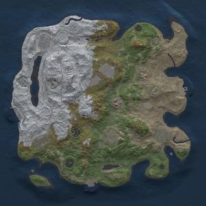 Thumbnail Rust Map: Procedural Map, Size: 3500, Seed: 31909650, 17 Monuments