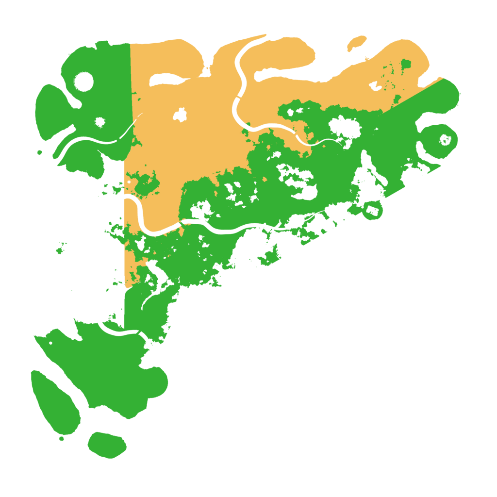 Biome Rust Map: Procedural Map, Size: 4500, Seed: 63279