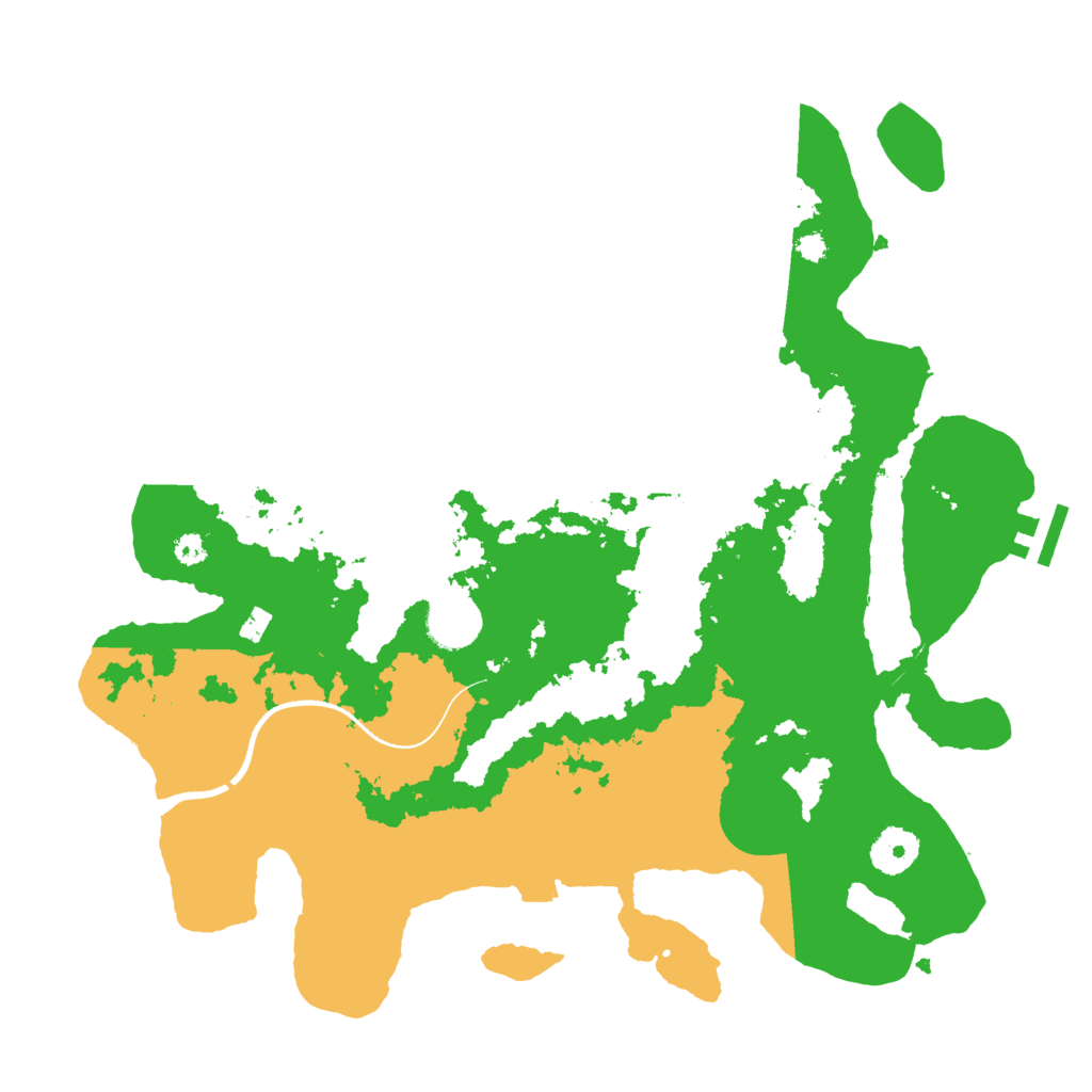 Biome Rust Map: Procedural Map, Size: 3500, Seed: 1321646809