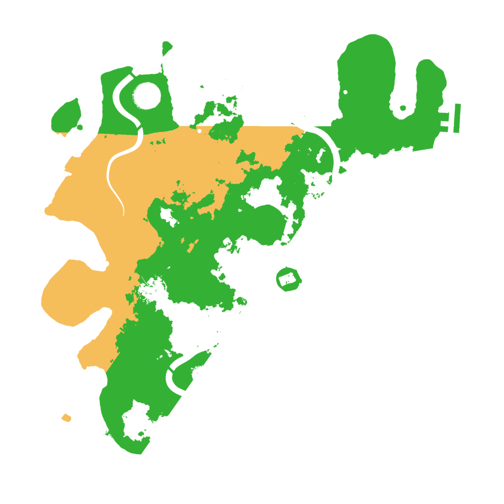 Biome Rust Map: Procedural Map, Size: 3500, Seed: 372033297