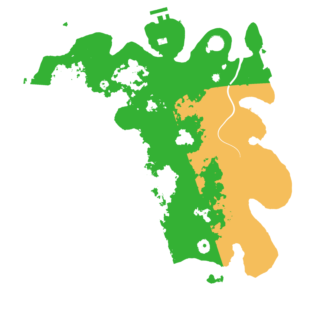 Biome Rust Map: Procedural Map, Size: 3500, Seed: 28157977