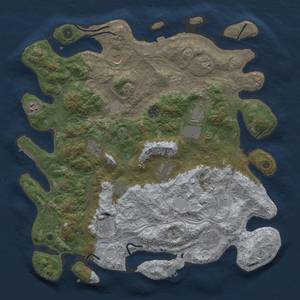 Thumbnail Rust Map: Procedural Map, Size: 4500, Seed: 20032024, 19 Monuments