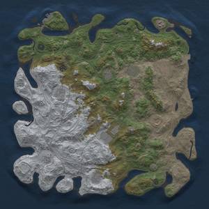 Thumbnail Rust Map: Procedural Map, Size: 4575, Seed: 20021, 19 Monuments