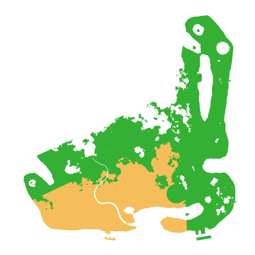 Biome Rust Map: Procedural Map, Size: 3500, Seed: 426285669