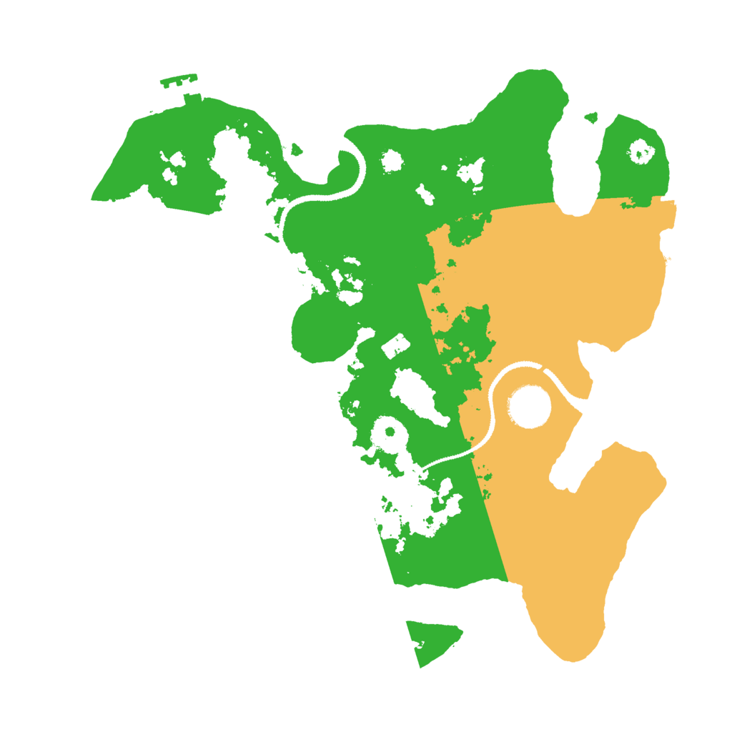 Biome Rust Map: Procedural Map, Size: 3000, Seed: 525471
