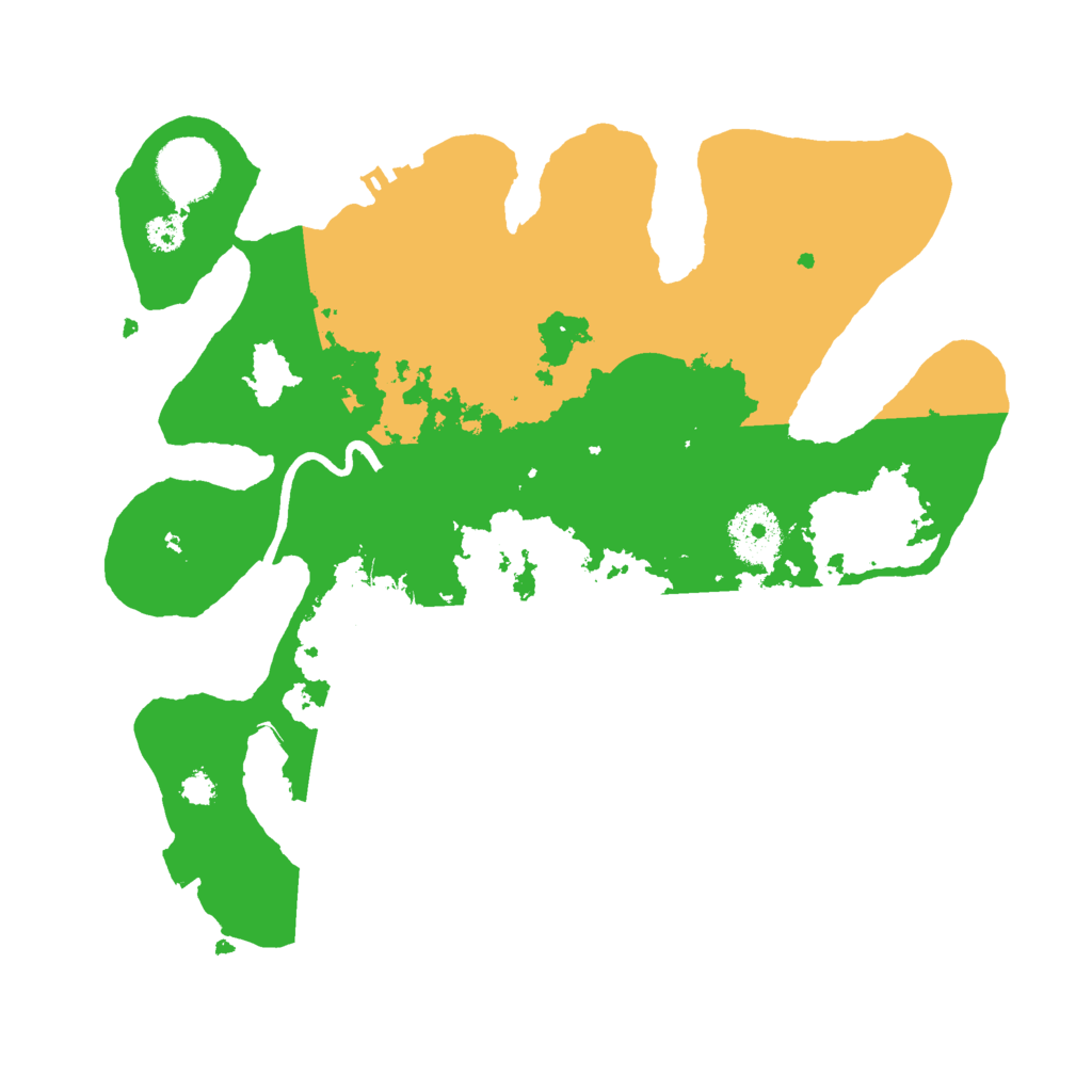 Biome Rust Map: Procedural Map, Size: 3000, Seed: 739144582