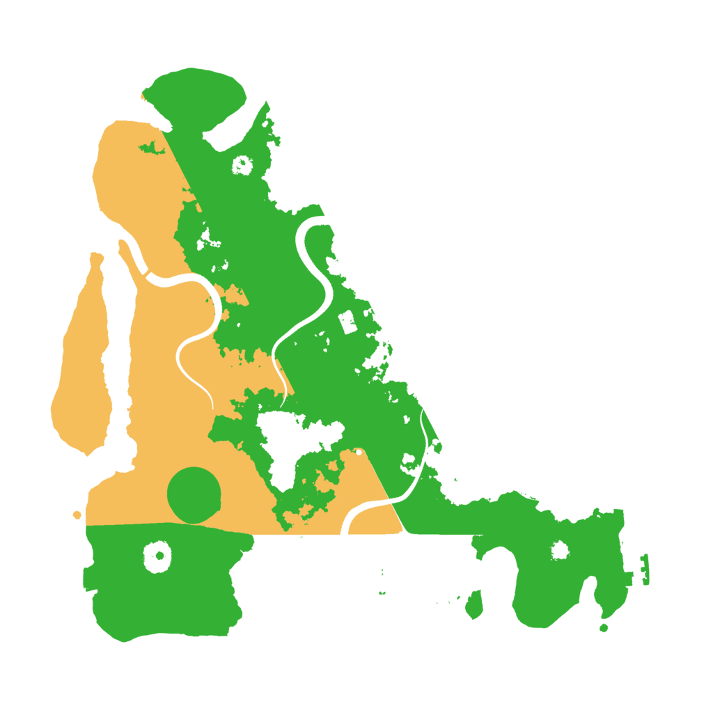 Biome Rust Map: Procedural Map, Size: 3500, Seed: 873457