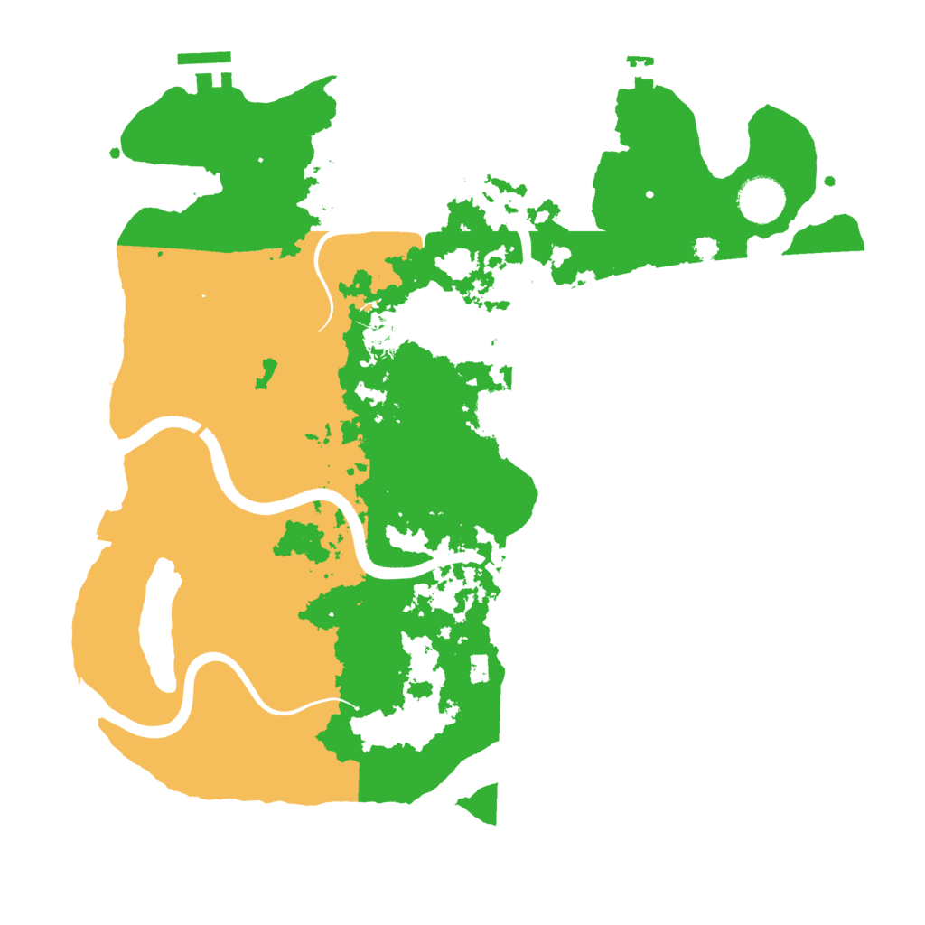 Biome Rust Map: Procedural Map, Size: 3500, Seed: 33435