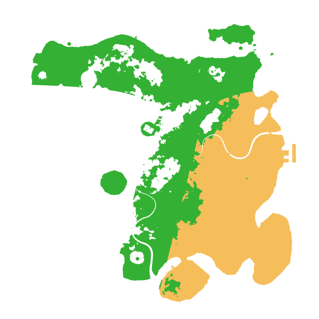 Biome Rust Map: Procedural Map, Size: 3500, Seed: 772003636