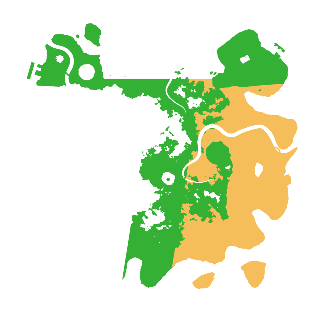 Biome Rust Map: Procedural Map, Size: 3700, Seed: 51654651