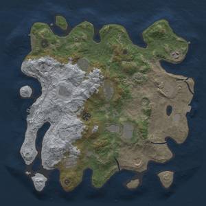 Thumbnail Rust Map: Procedural Map, Size: 3700, Seed: 51654651, 17 Monuments