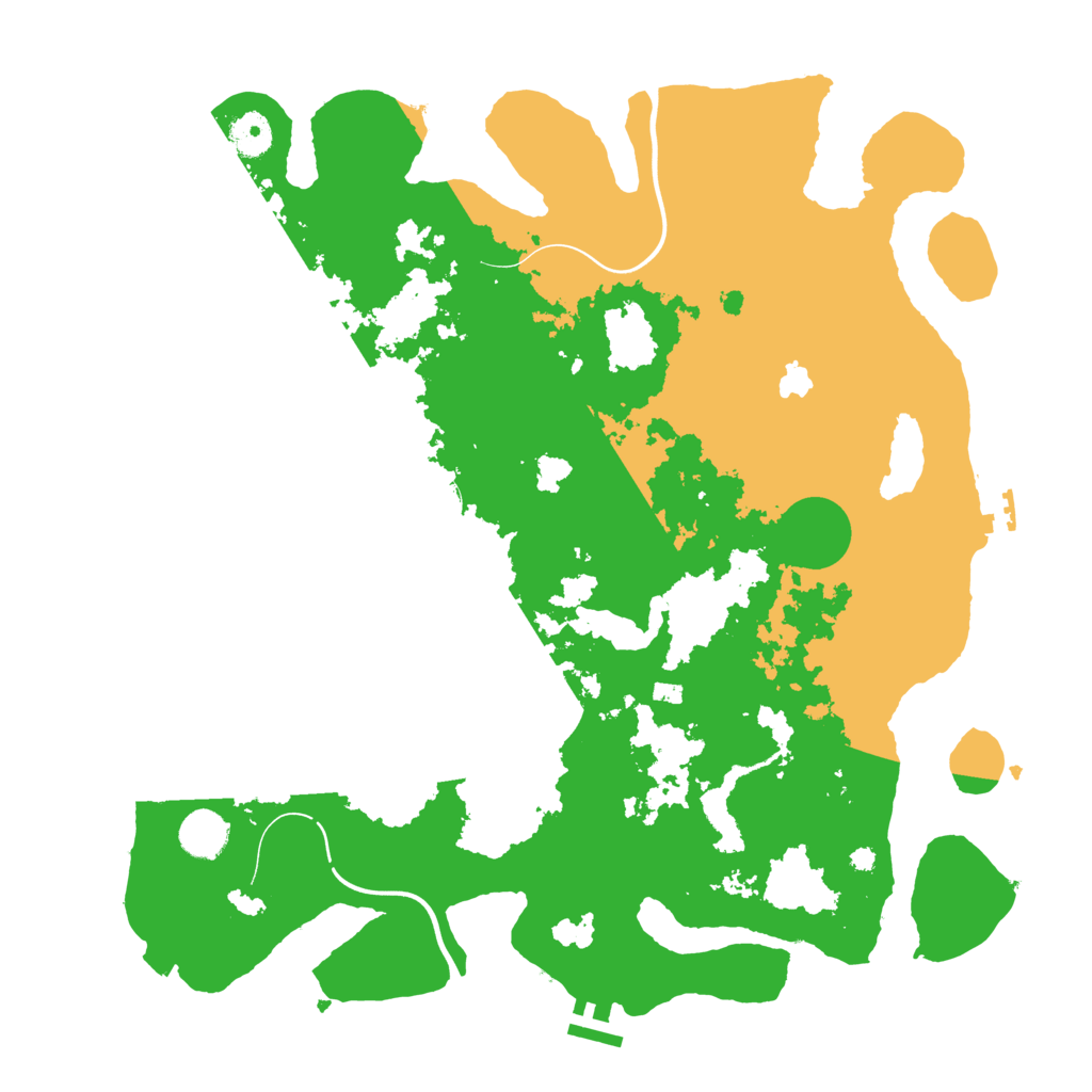 Biome Rust Map: Procedural Map, Size: 4000, Seed: 514944721