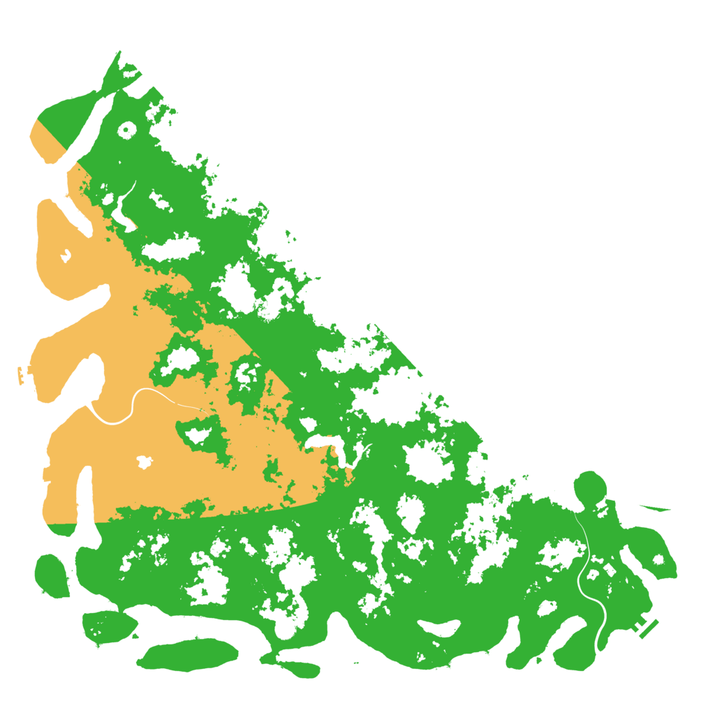 Biome Rust Map: Procedural Map, Size: 6000, Seed: 351111370