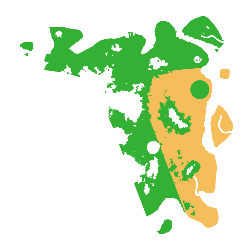 Biome Rust Map: Procedural Map, Size: 3500, Seed: 30876203