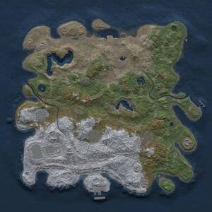 Thumbnail Rust Map: Procedural Map, Size: 4000, Seed: 2132024, 14 Monuments