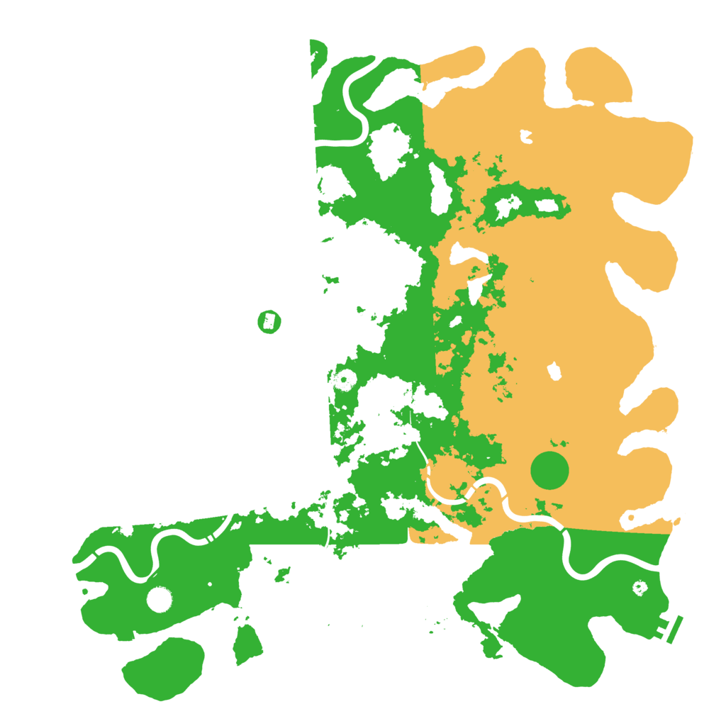 Biome Rust Map: Procedural Map, Size: 5000, Seed: 162723774