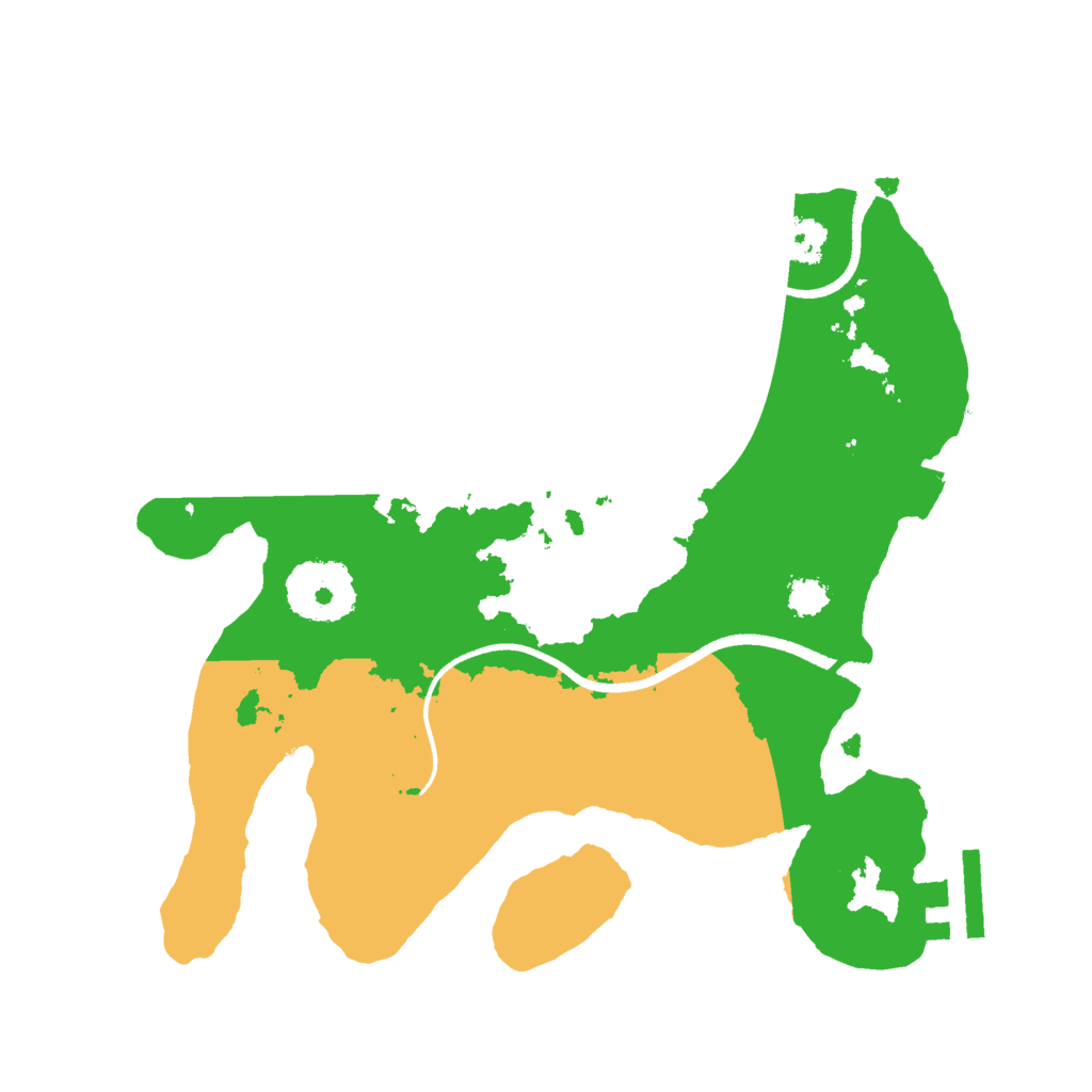 Biome Rust Map: Procedural Map, Size: 2500, Seed: 21579256