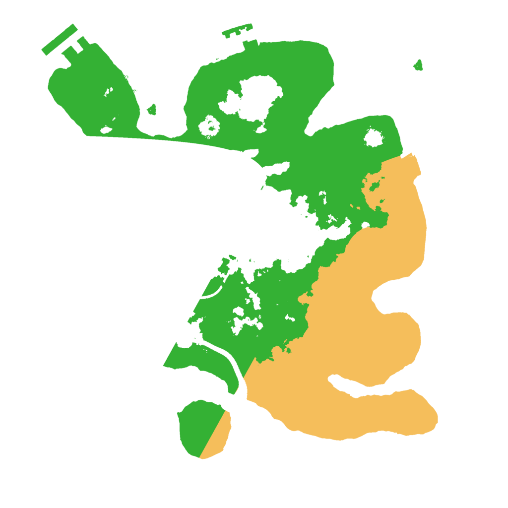 Biome Rust Map: Procedural Map, Size: 2500, Seed: 998488094