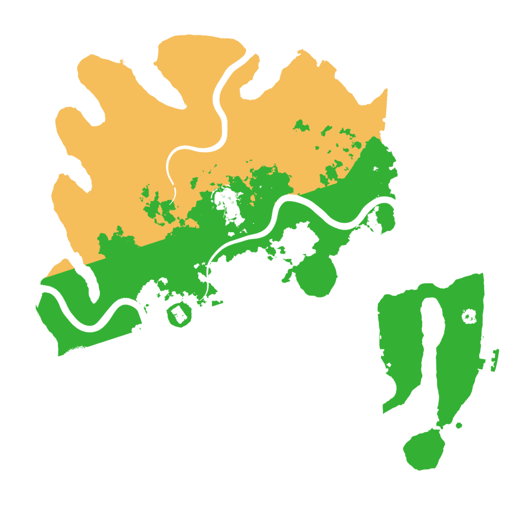 Biome Rust Map: Procedural Map, Size: 3500, Seed: 780950898