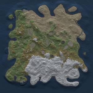 Thumbnail Rust Map: Procedural Map, Size: 4300, Seed: 210320246, 19 Monuments