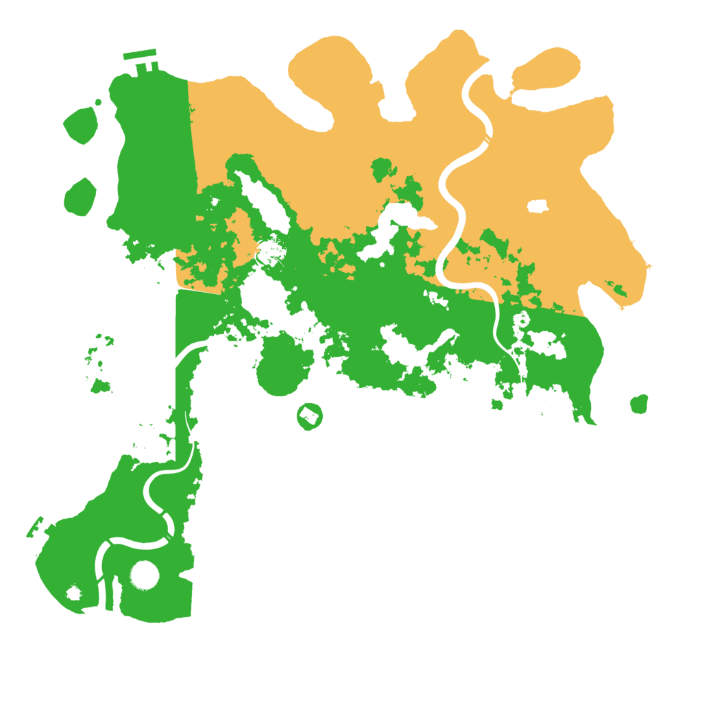 Biome Rust Map: Procedural Map, Size: 4300, Seed: 210320246
