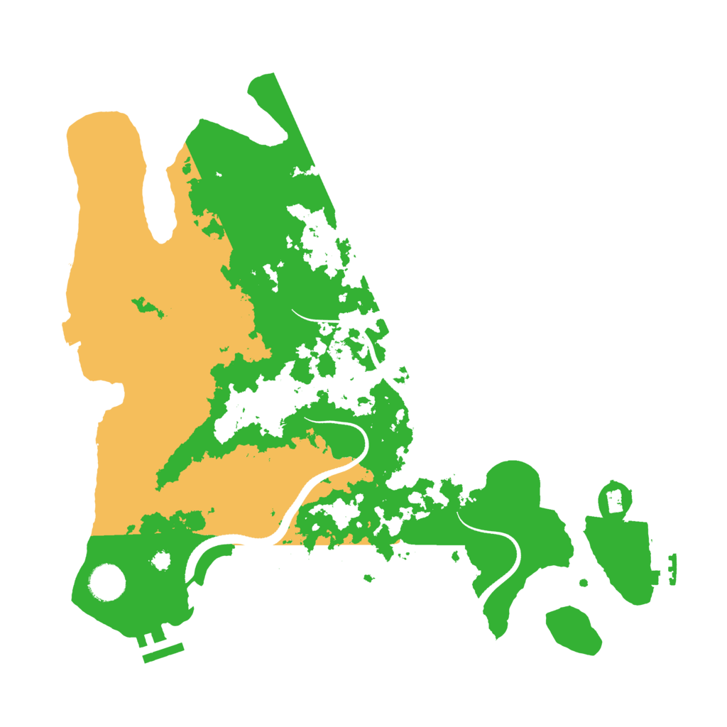 Biome Rust Map: Procedural Map, Size: 3500, Seed: 954738790