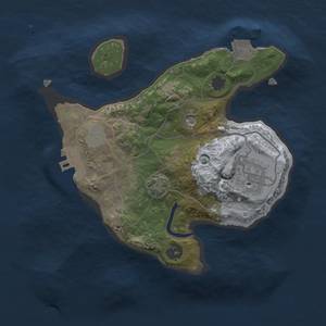 Thumbnail Rust Map: Procedural Map, Size: 2000, Seed: 78674122, 7 Monuments