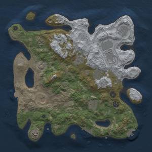 Thumbnail Rust Map: Procedural Map, Size: 3500, Seed: 662023537, 17 Monuments