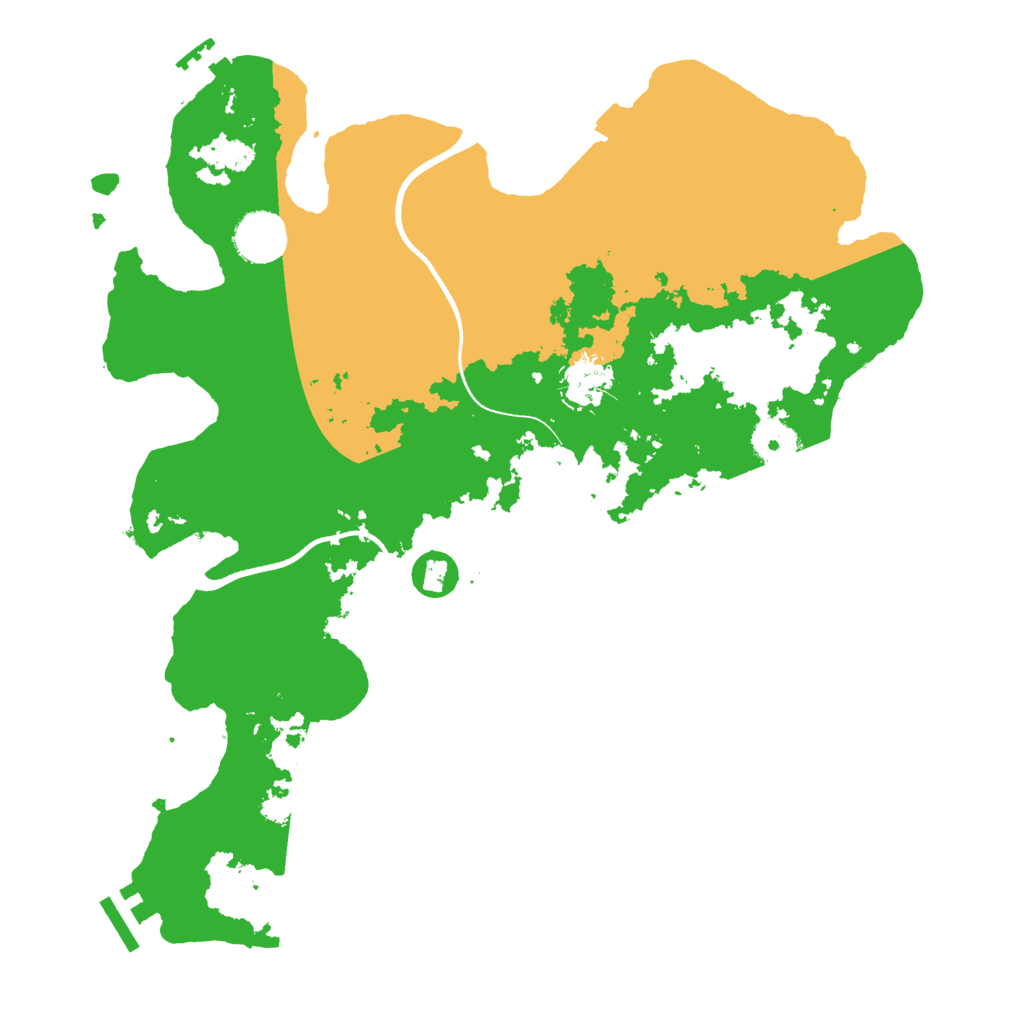 Biome Rust Map: Procedural Map, Size: 3500, Seed: 305216284