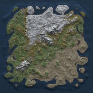 Thumbnail Rust Map: Procedural Map, Size: 5000, Seed: 4584737, 19 Monuments