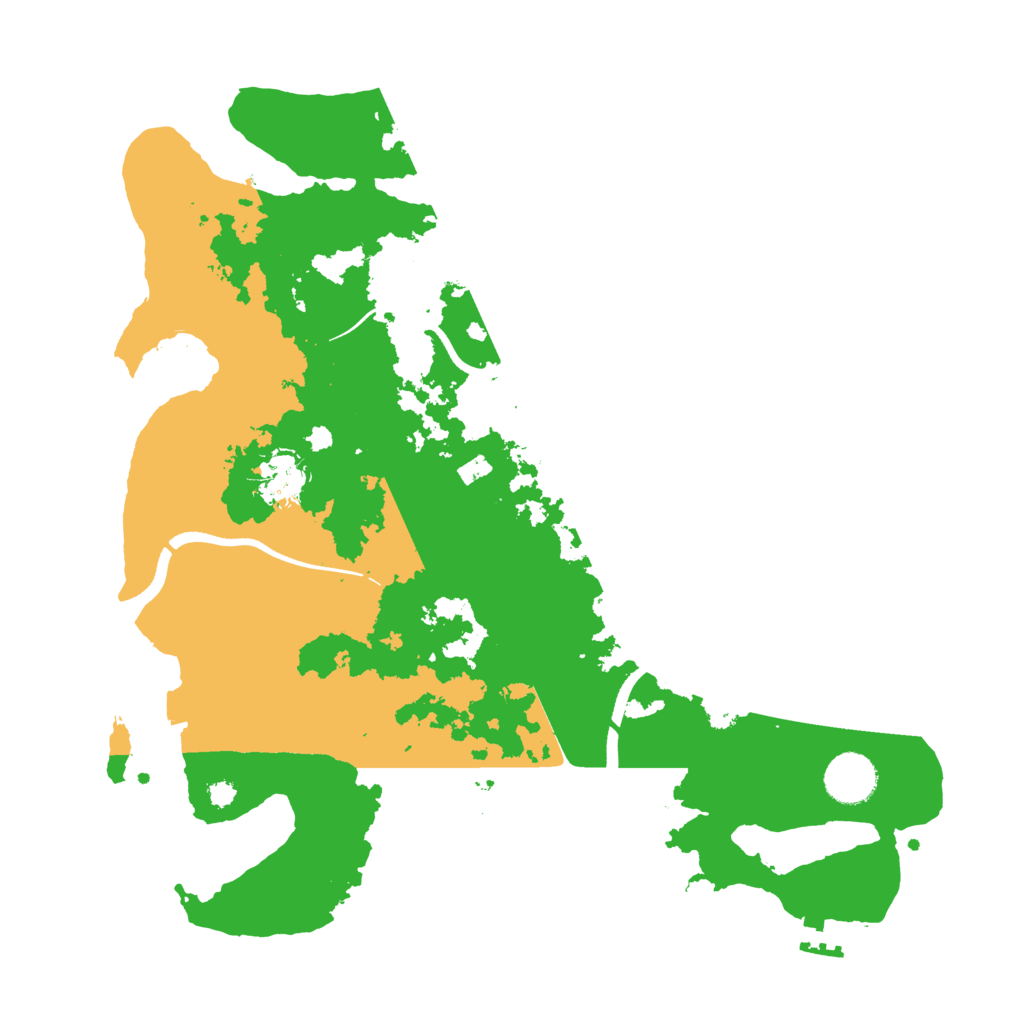 Biome Rust Map: Procedural Map, Size: 3500, Seed: 5365333