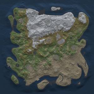 Thumbnail Rust Map: Procedural Map, Size: 4000, Seed: 126403028, 19 Monuments