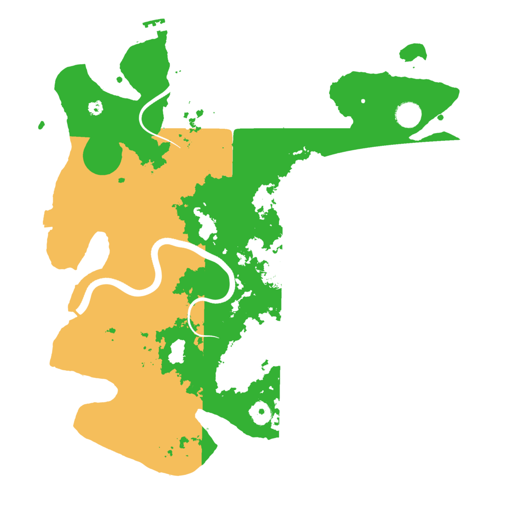Biome Rust Map: Procedural Map, Size: 3500, Seed: 125268655