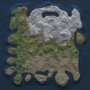 Thumbnail Rust Map: Procedural Map, Size: 3750, Seed: 634196, 19 Monuments